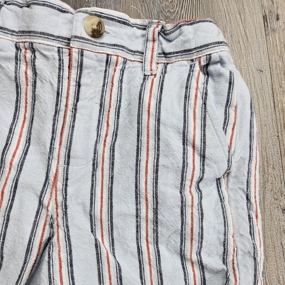 Janie and Jack Linen Blend #bluetag Shorts 18-24 months Blue + Red Stripe puppy - Picture 2 of 7